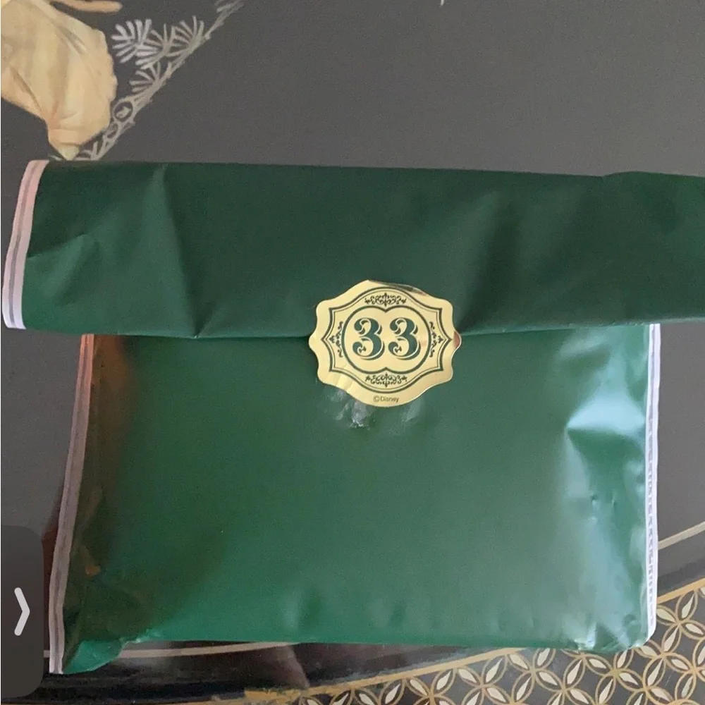 Disney Club 33 Embroidered Hand Towel with Gold Logo